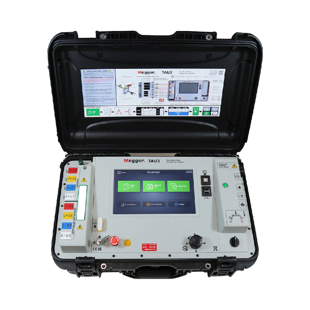 Transformer Winding Analyser Tau3 - Sturdy Abs Enclosure, Ip54, Four-terminal Method, 1 H To 99.99 H, Usb/rs-232/bluetooth Connectivity, Automatic/manual/comparison Modes