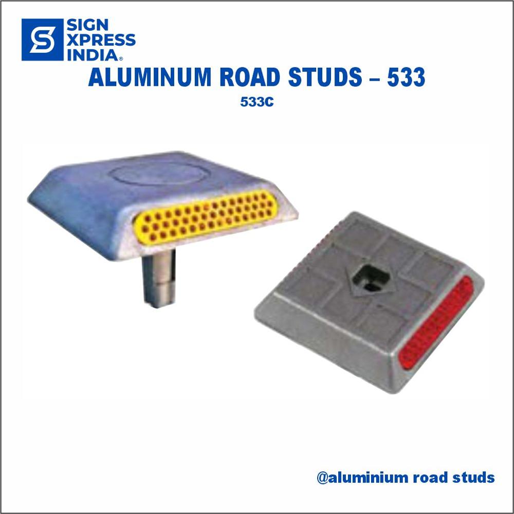 Reflective Aluminium Road Stud - 533C