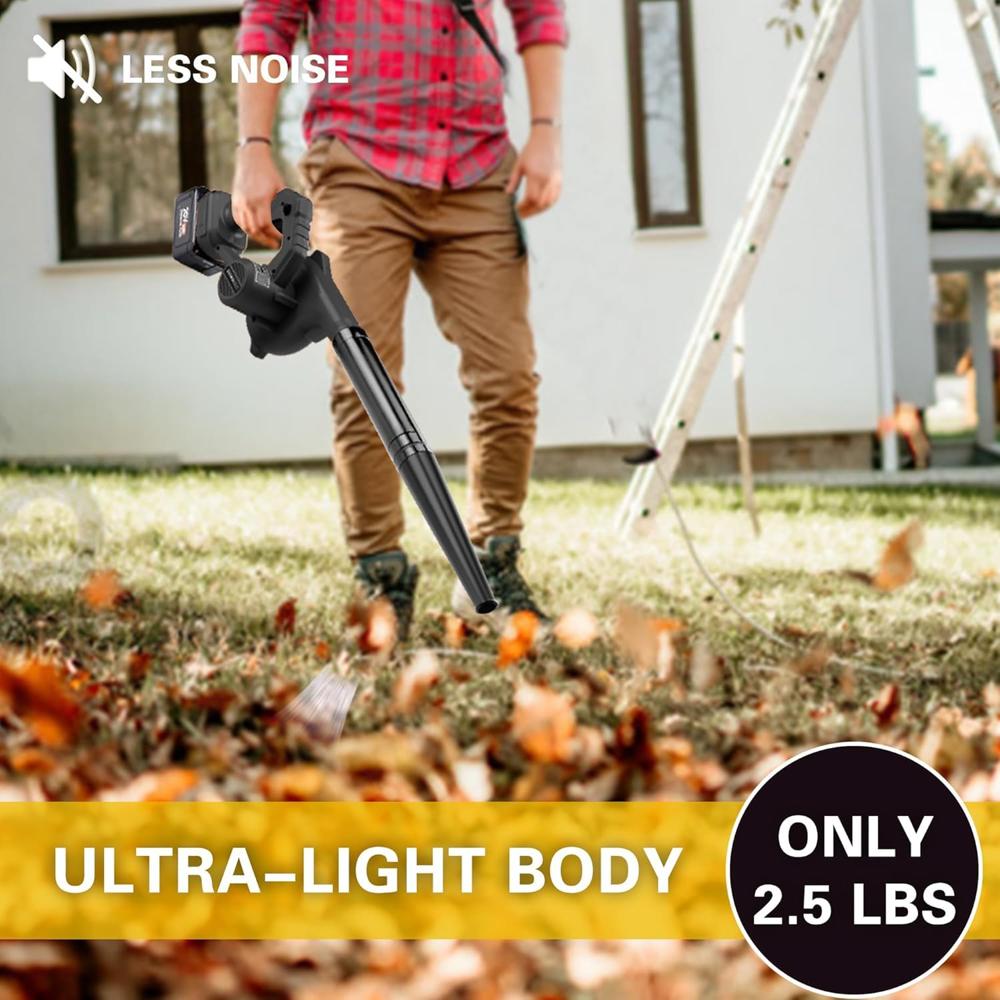 Leaf Blower Cordless with Battery and Charger 