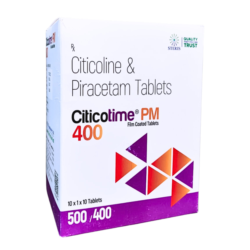 Citicoline And Piracetam Tablets - Brand Name: Citicotime Pm 400
