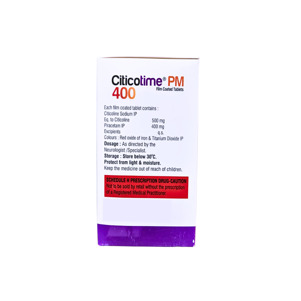Citicoline And Piracetam Tablets - Brand Name: Citicotime Pm 400