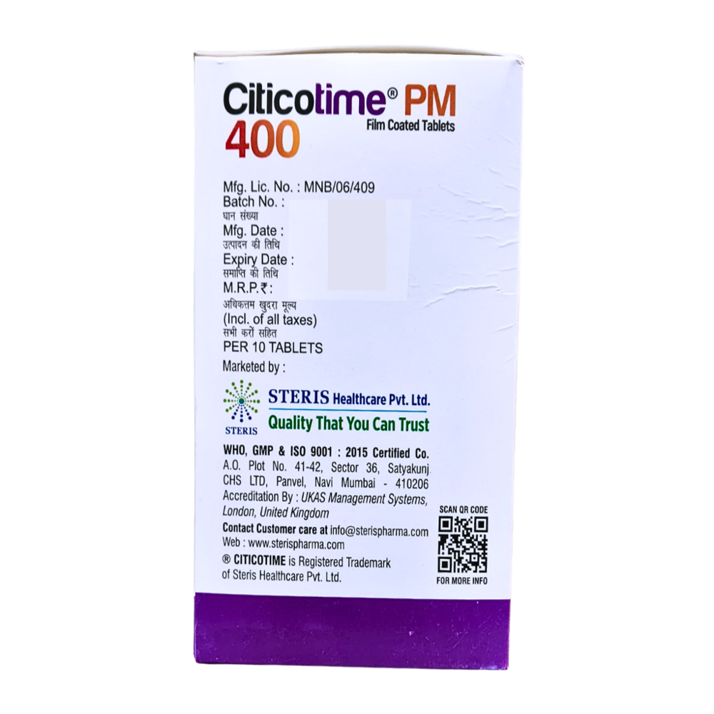 Citicoline And Piracetam Tablets - Brand Name: Citicotime Pm 400