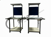 Aluminium Silver Workstation Table | Industrial Work Tables