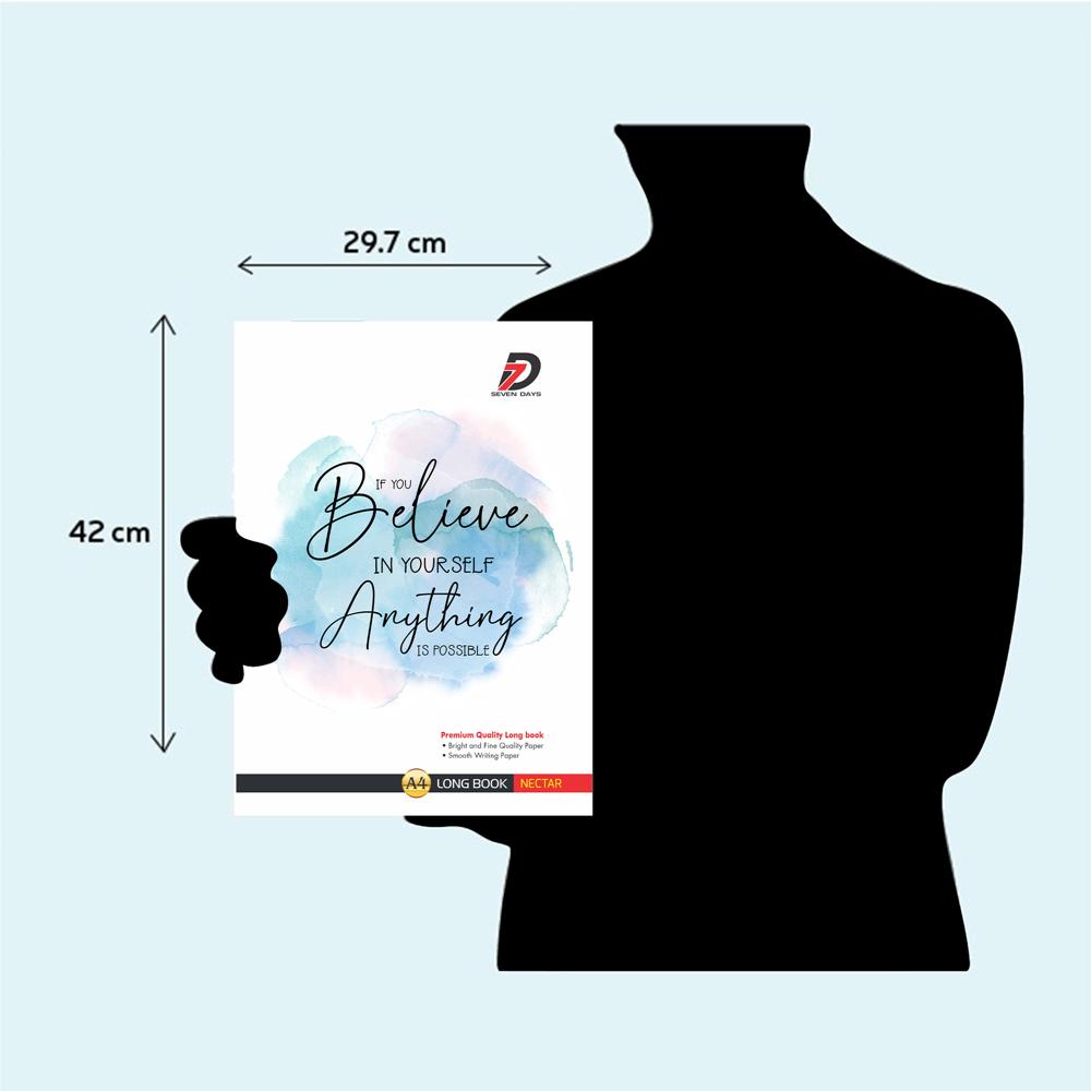 Authentic Series 240 Pages Unruled Notebook - Mega-Jumbo Plain Exercise Book for Advanced Geometry, Biology Diagrams, Mapping & Architectural Sketching - Maximum Capacity Premium Blank Long-Book by CTC BOOK WORLD PVT. LTD.