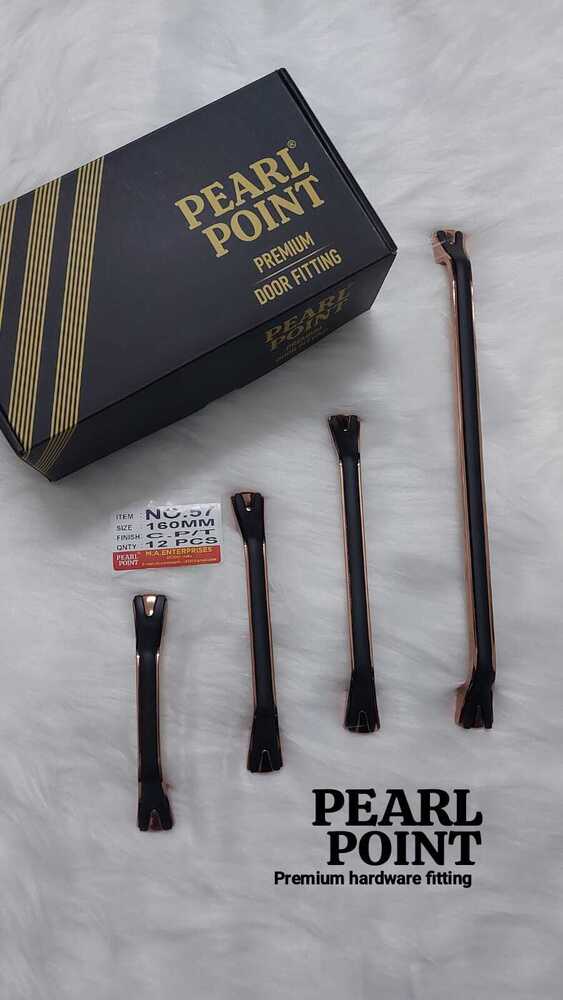 Black And Brass Finish Door Handles - Coating Type: Electroplated