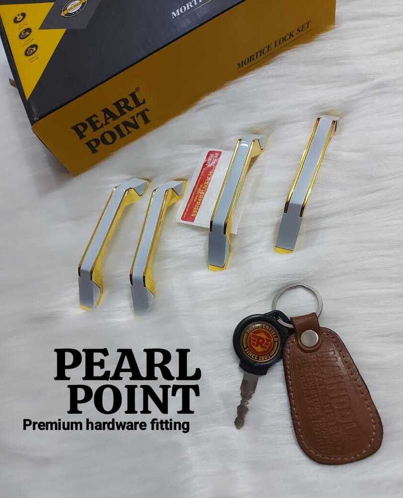 White And Gold Finish Cabinet Handles