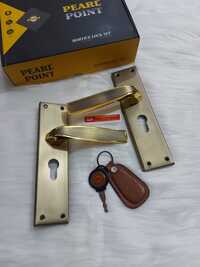 Antique Brass Mortice Lock Set