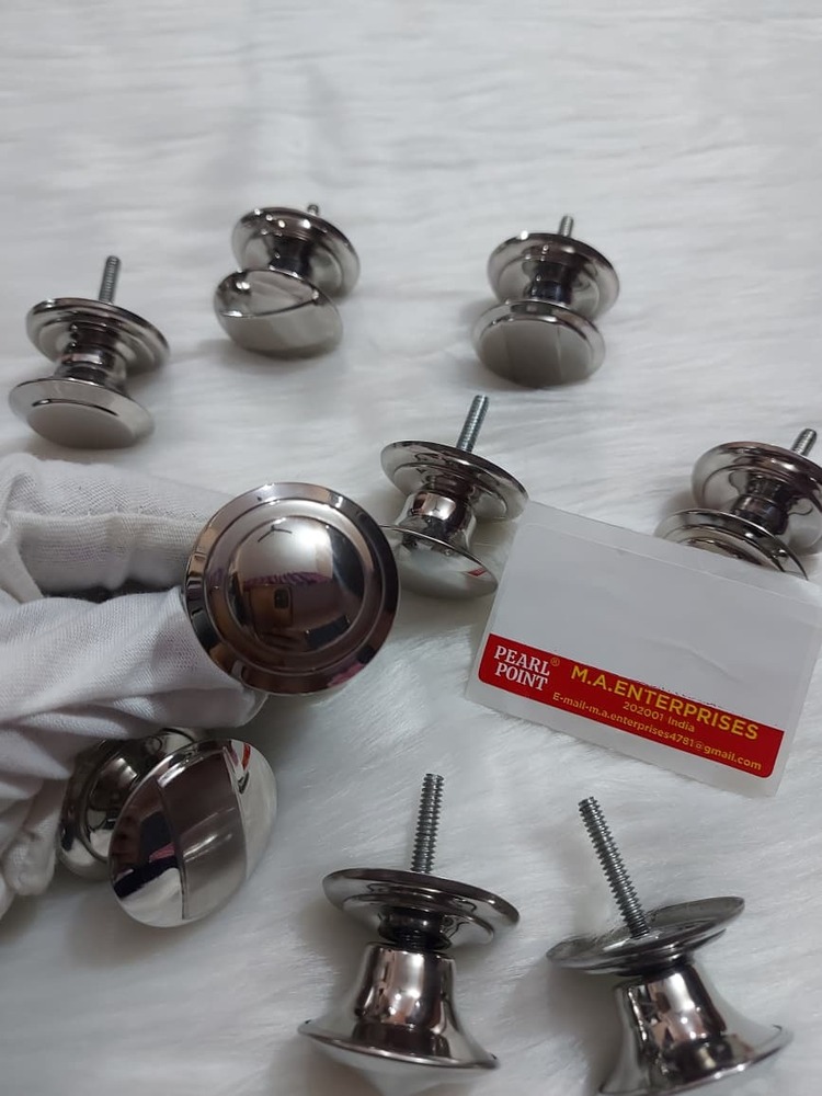 Stainless Steel Plain Finish Knobs