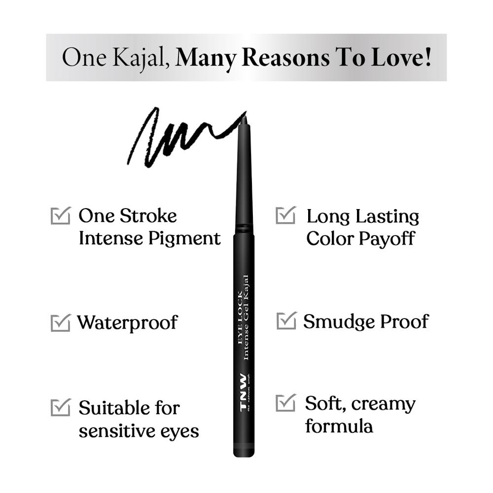 Eye Lock Intense Gel Kajal | Long-Lasting, Waterproof & Smudge-Proof