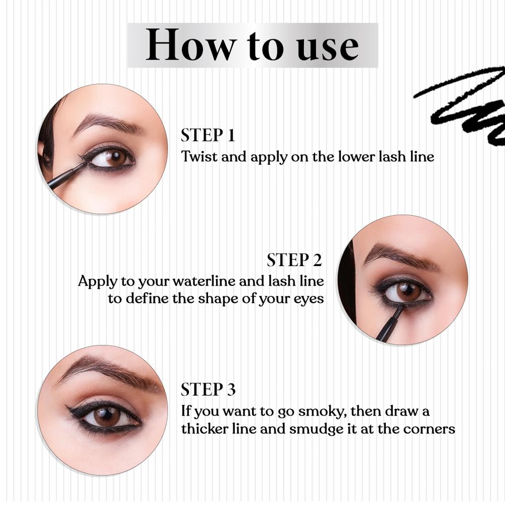 Eye Lock Intense Gel Kajal | Long-Lasting, Waterproof & Smudge-Proof