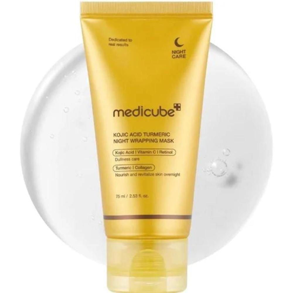 Medicube Kojic Acid Turmeric Overnight Wrapping Peel Off Mask Medicube Overnight Face Mask