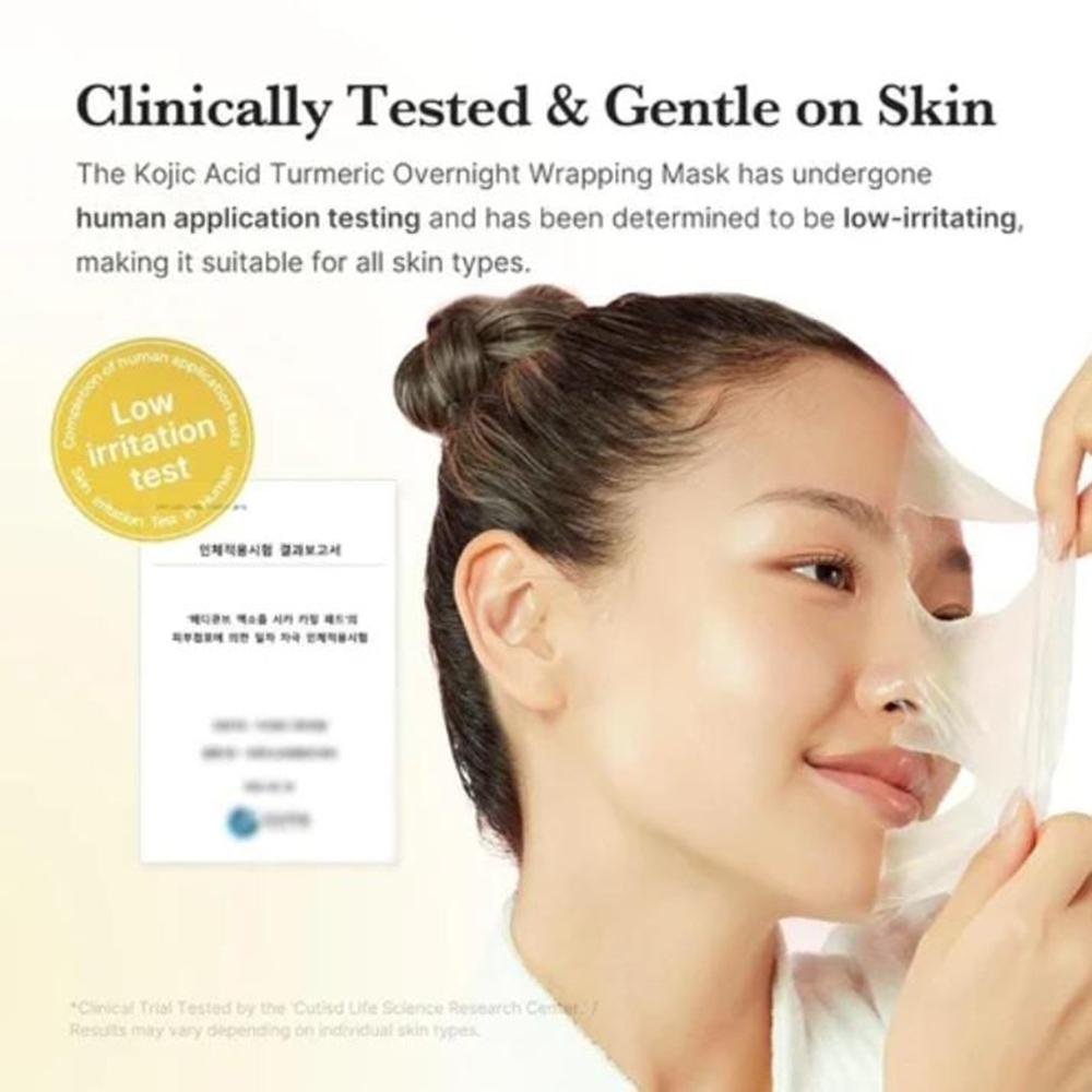 Medicube Kojic Acid Turmeric Overnight Wrapping Peel Off Mask Medicube Overnight Face Mask