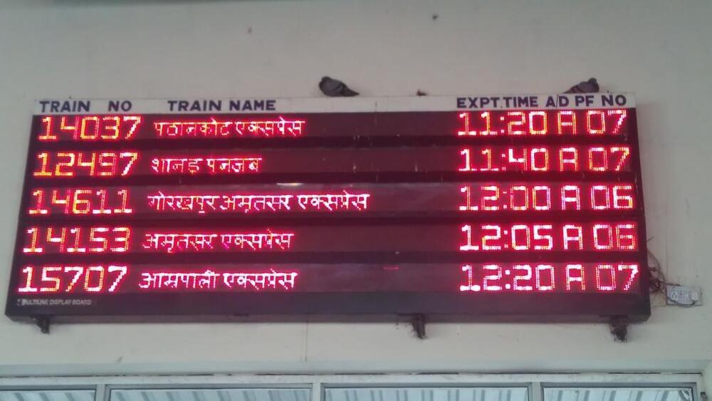 Multi line display board