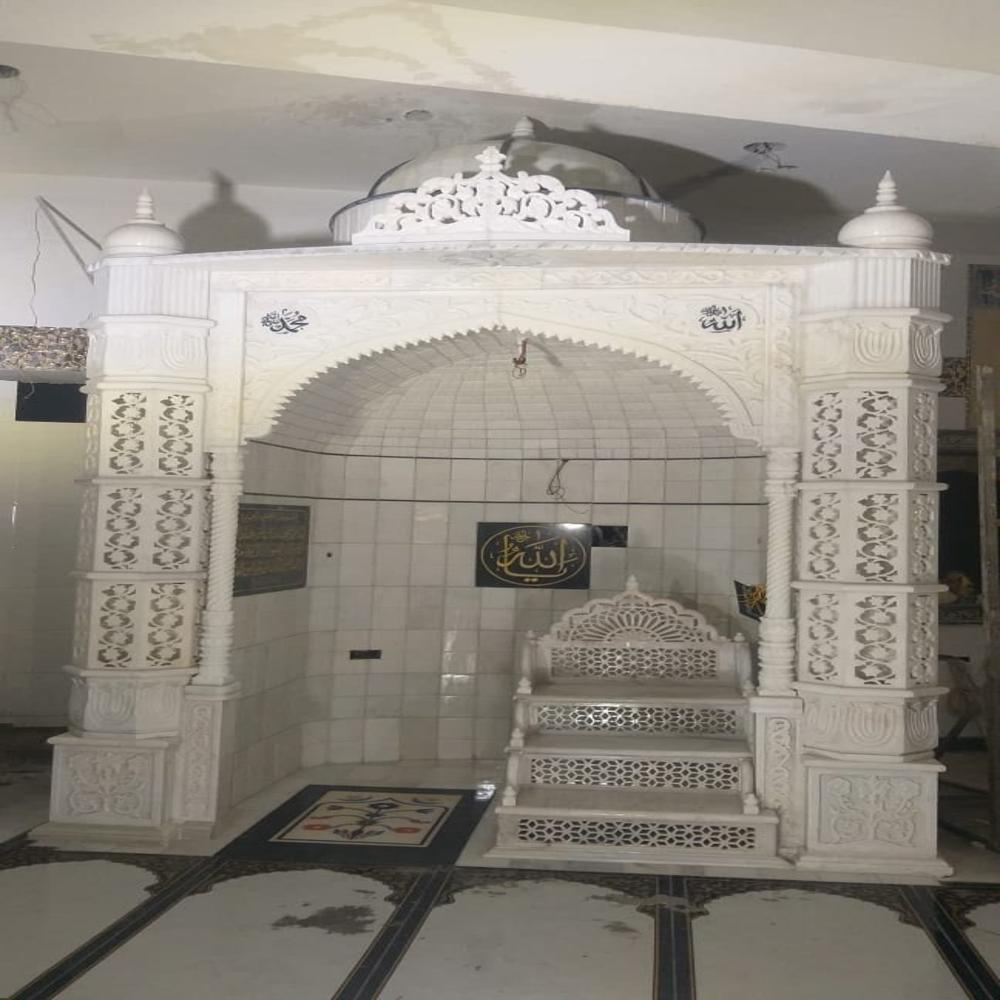 Marble White Mehrab Qibla