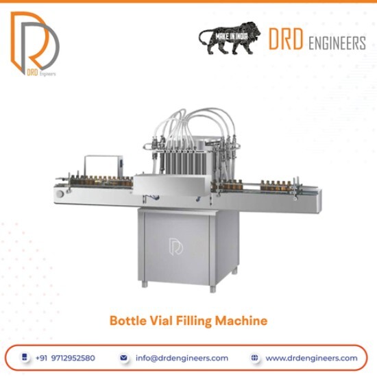 Bottle Filling Machine - Stainless Steel, Automatic Electric Drive For Food, Beverage, Chemical, Medical Applications