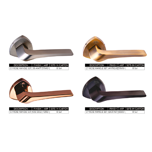 AND 704 Ottone Brass Door Handles