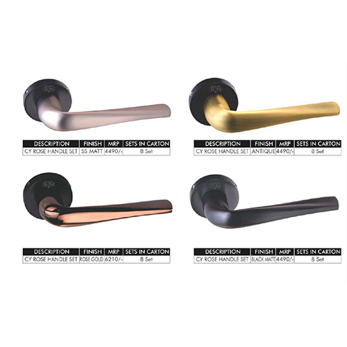 AND 705 Ottone Brass Door Handles