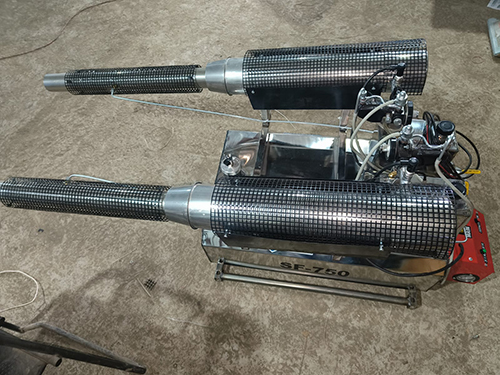 Stainless Steel Vehicle Mounted Fogging Machine Double Boom