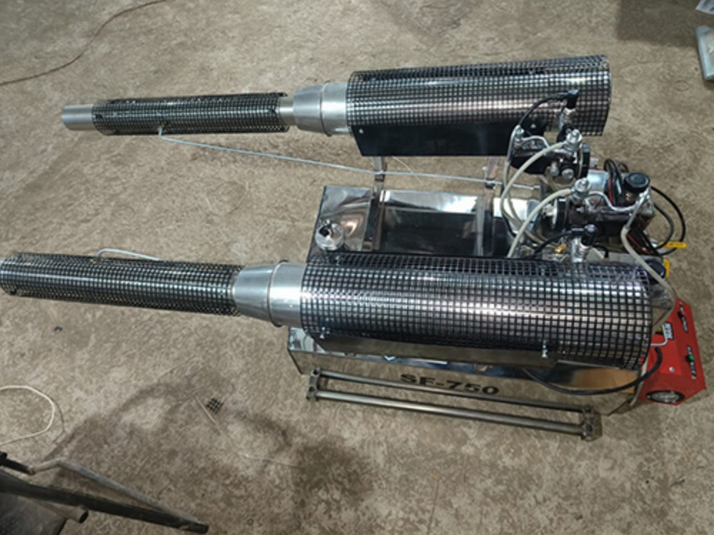 Stainless Steel Vehicle Mounted Fogging Machine Double Boom