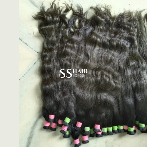 Bulk Human Hair Extensions Braids Indian Natural Weaving Raw Virgin