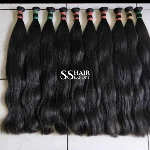Human Braiding Hair Indian Hair Natural Weaving Braids Exporter Supplier