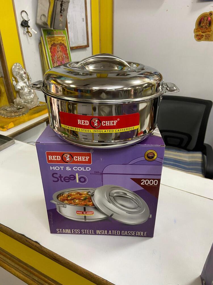 2000ml स्टेनलेस स्टील कैसरोल