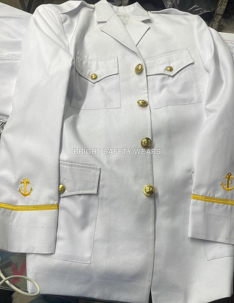 Customised White Navy Blazer