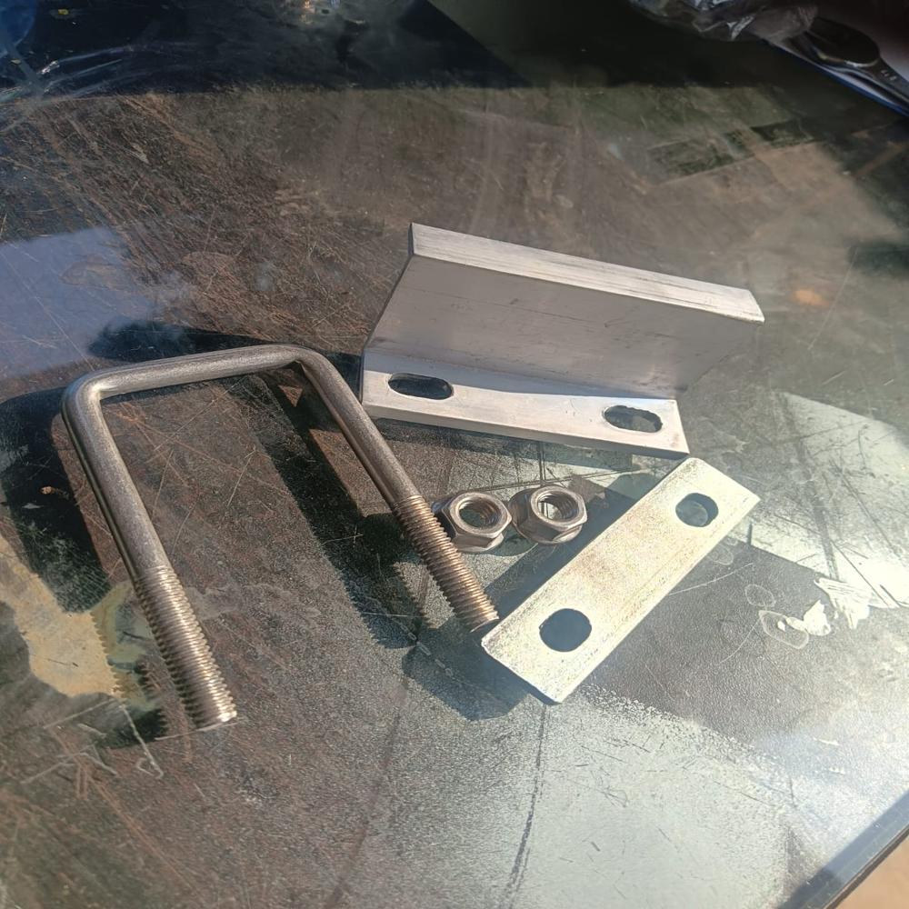 Double Hole End Clamp Set - Color: Anodized