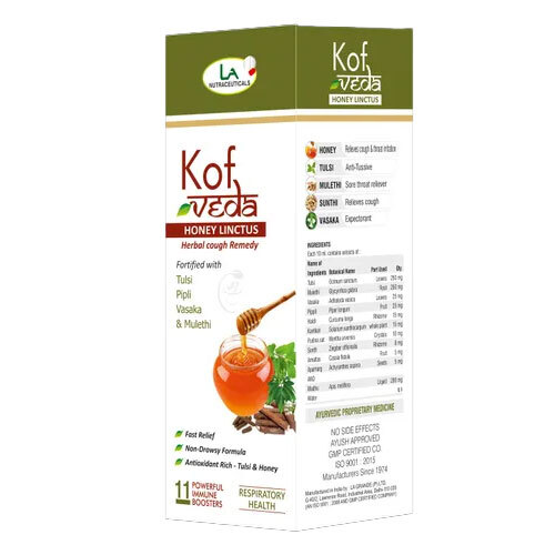 Honey Based Herbal Cough Syrup - Packaging Size: 150 Ml