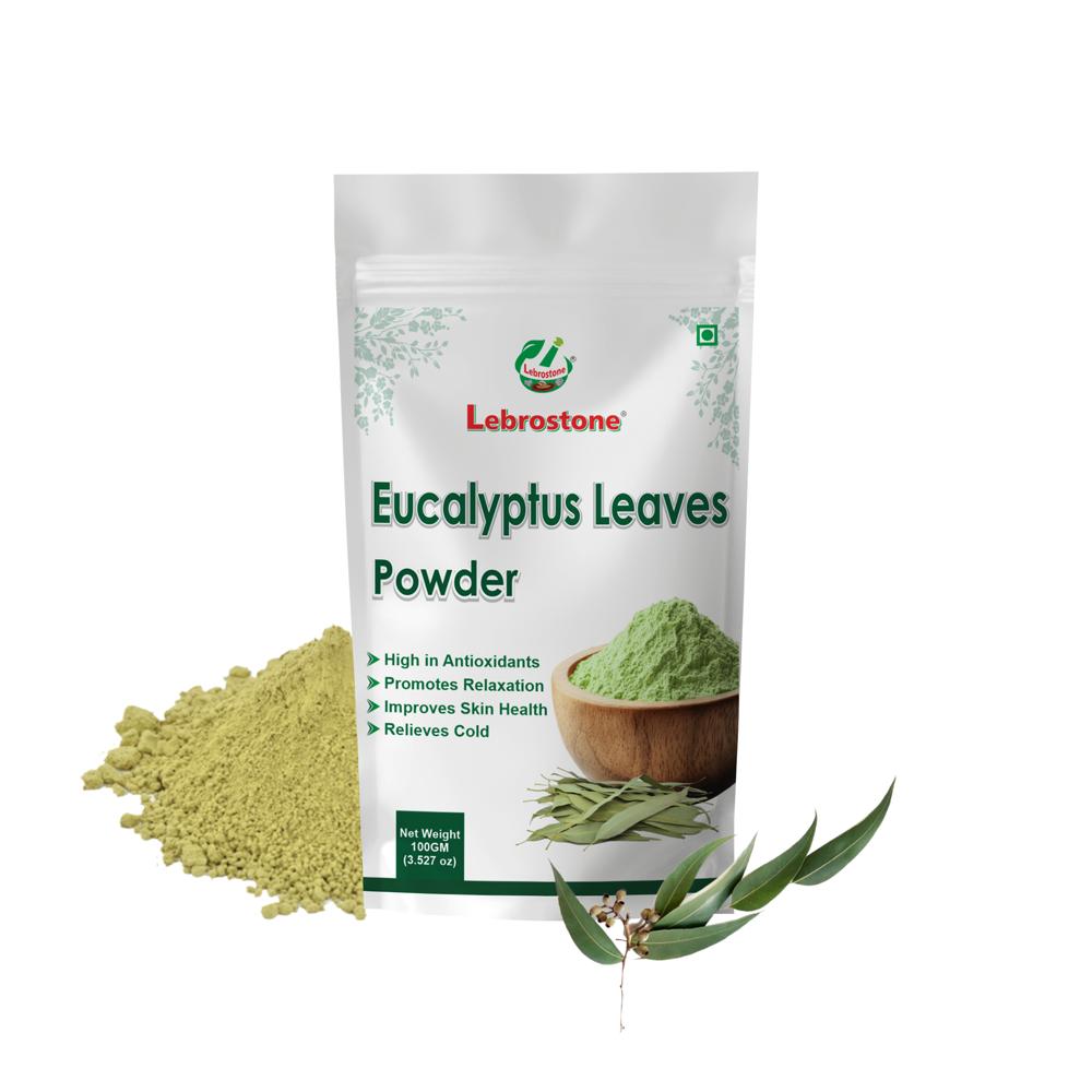 Lebrostone Eucalyptus Leaves Powder  Natural Respiratory Support, Immunity Booster & Skin Care Herbal Powder(100g) - Age Group: For Adults