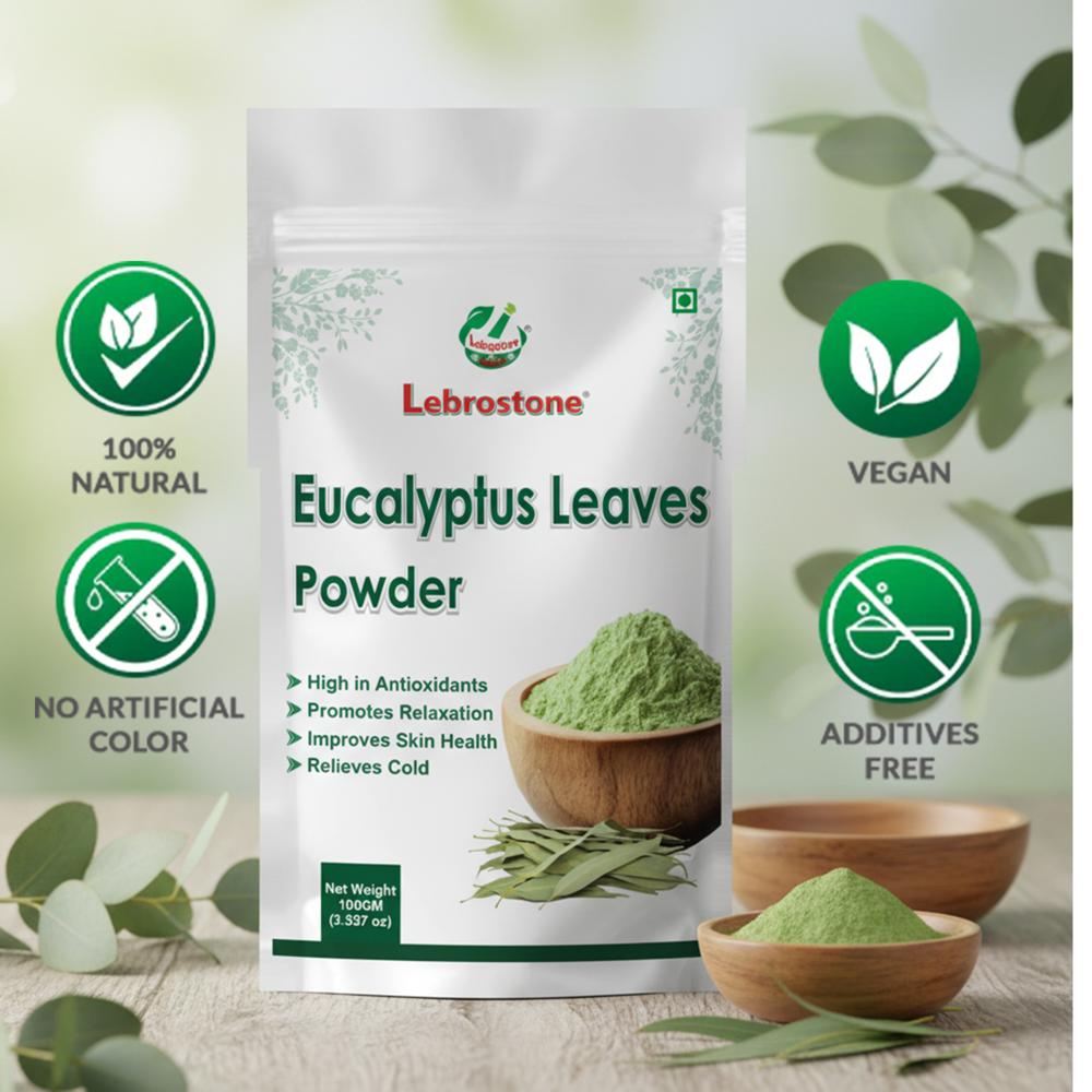 Lebrostone Eucalyptus Leaves Powder  Natural Respiratory Support, Immunity Booster & Skin Care Herbal Powder(100g)