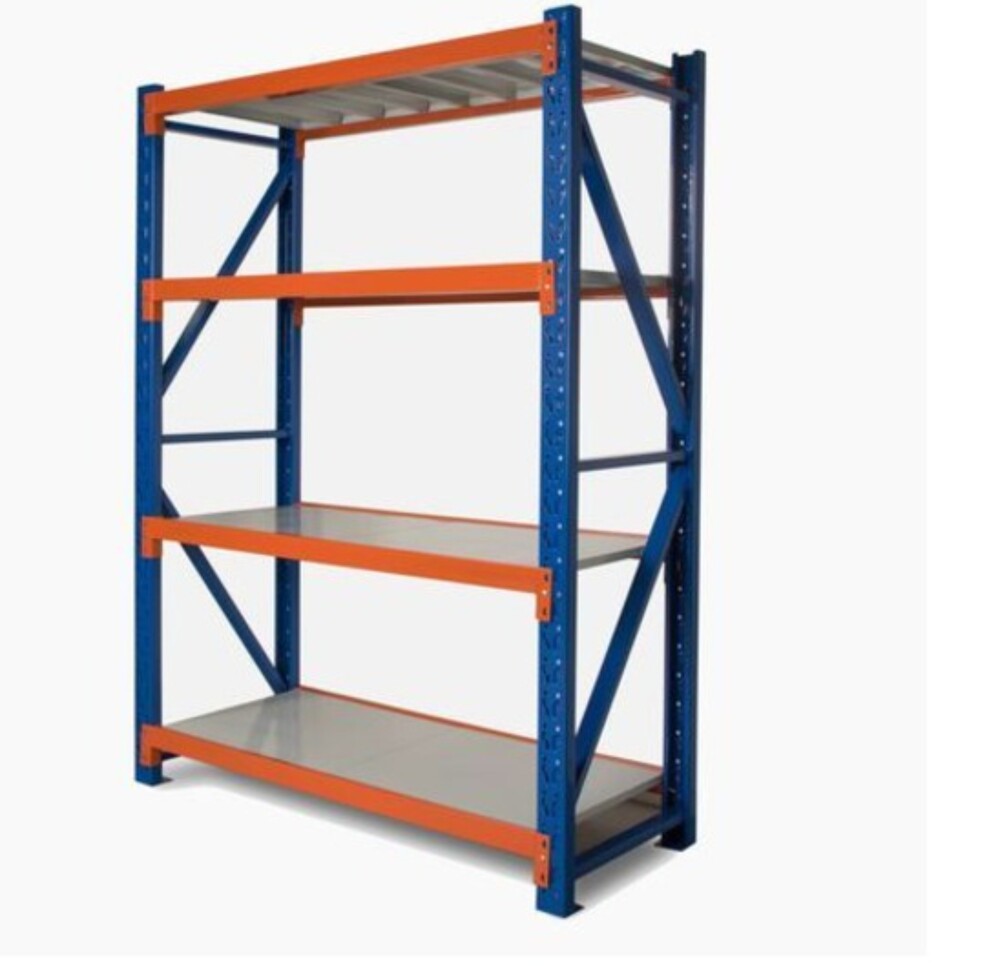 Heavy Duty Shelving - Color: Orange And Blue
