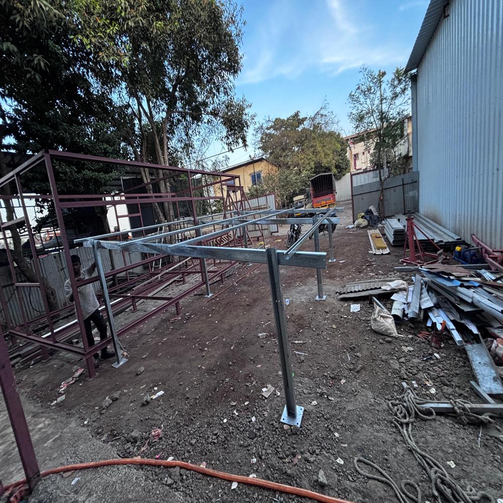 MS Solar Panel Mounting Structure