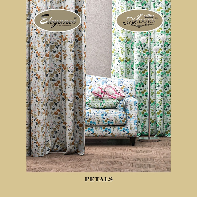 Printed curtain fabric