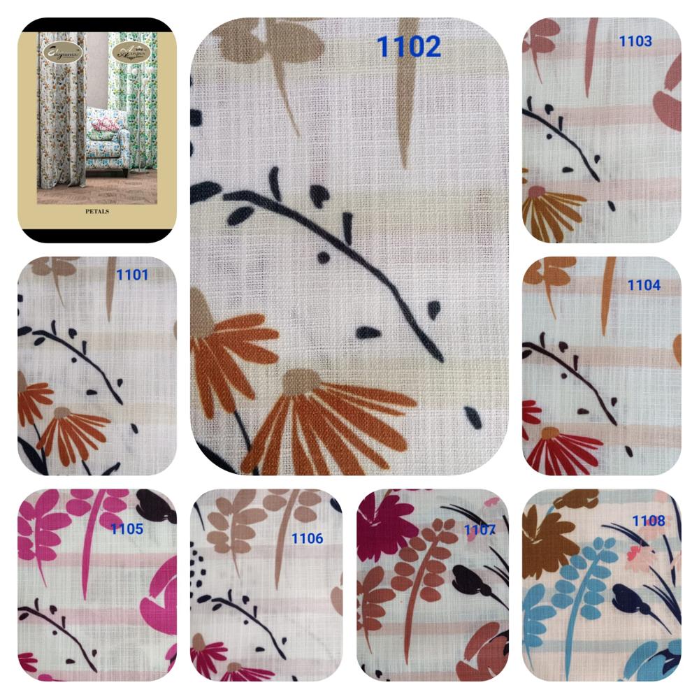 Petals curtain fabric