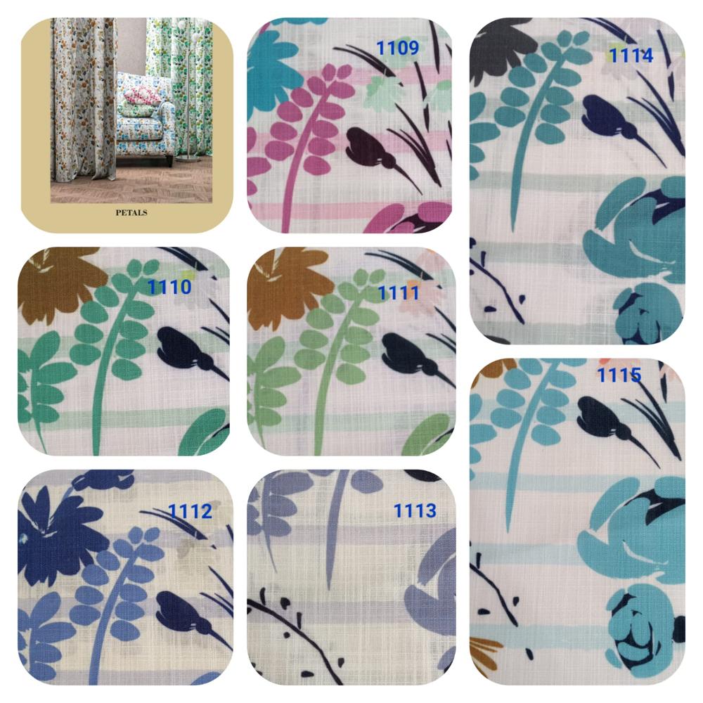 Petals curtain fabric