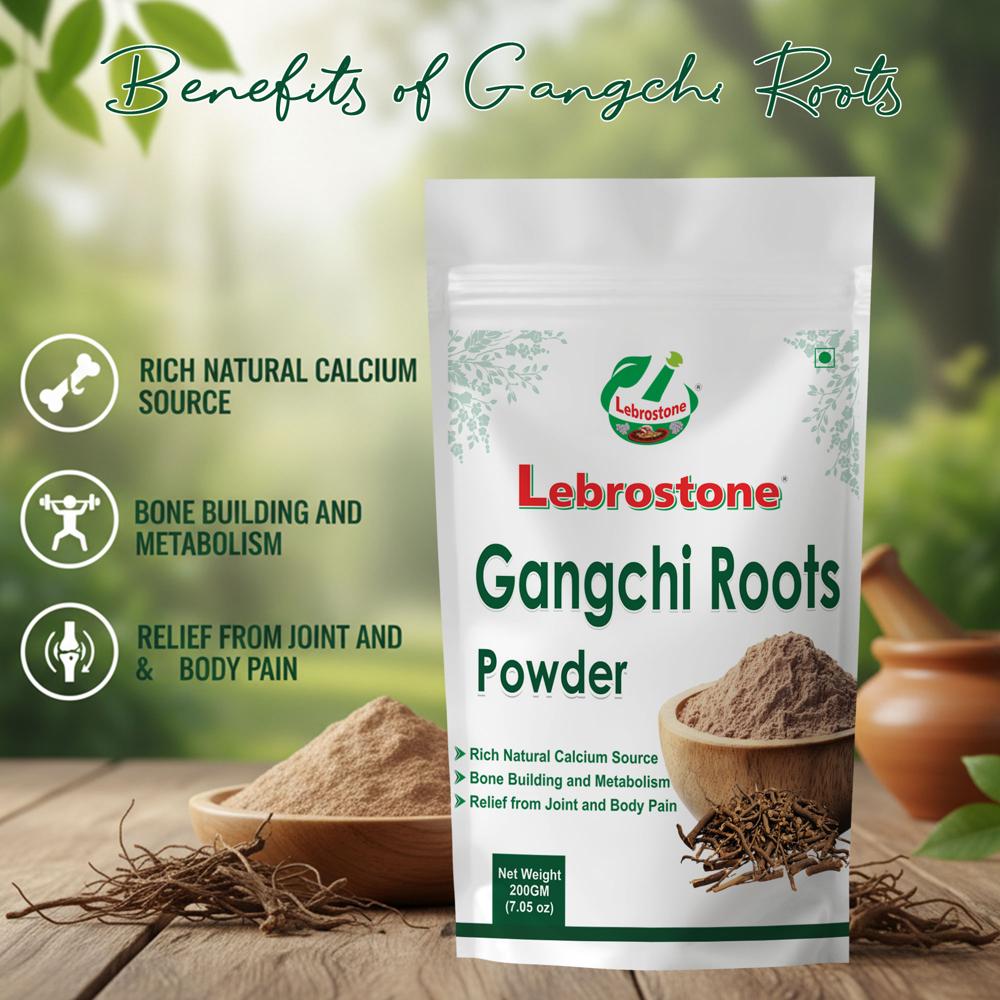 Lebrostone Gangchi Roots Powder  Rich Natural Calcium Source for Bone Strength & Joint Pain Relief(200g)