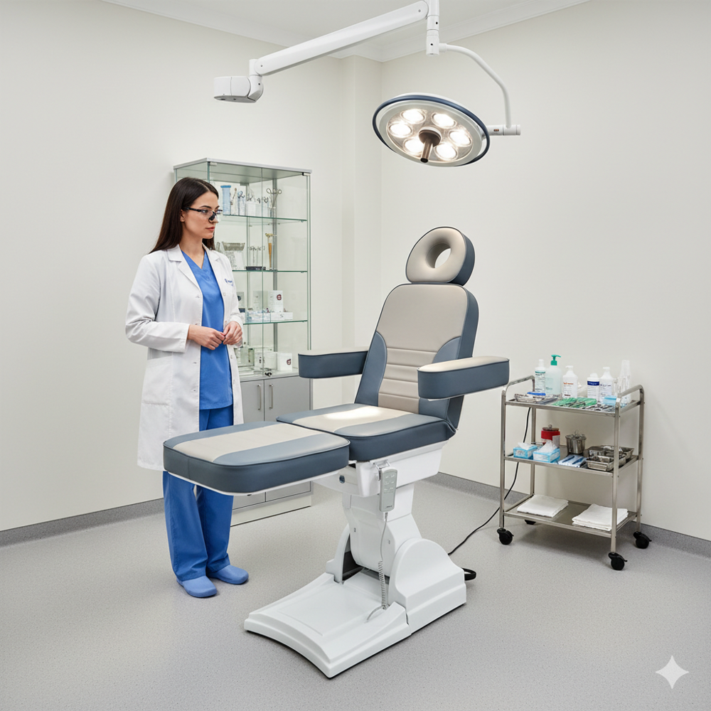 Fully Automatic Derma Chair - Application: Dermatology And Hair Transplant Procedures