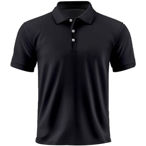 Black Half Sleeve Polo T-Shirts