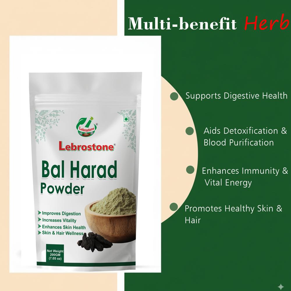 Lebrostone Bal Harad Powder for Digestion, Detox, Immunity, Skin & Hair Health| 200g