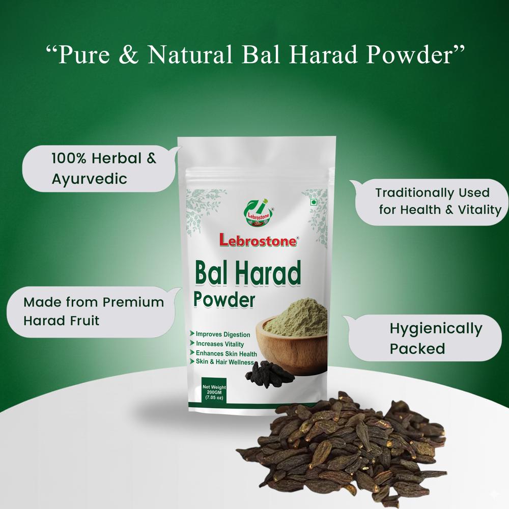 Lebrostone Bal Harad Powder for Digestion, Detox, Immunity, Skin & Hair Health| 200g