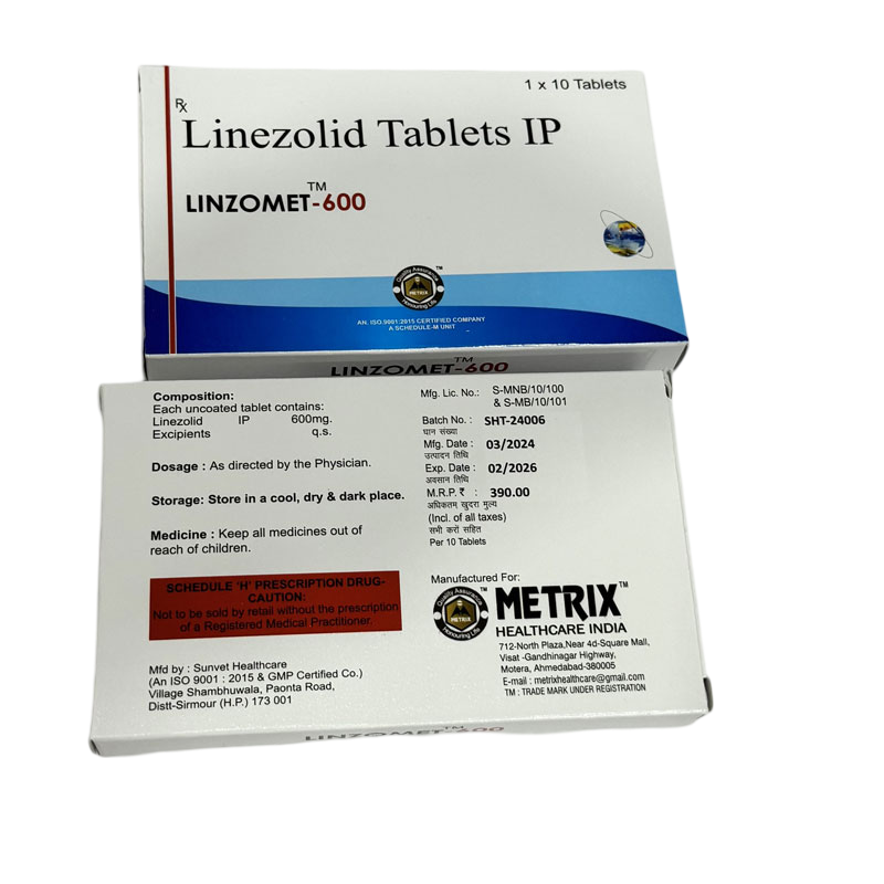Linezolid 600 Mg - Brand Name: Linzomet-600 Tab