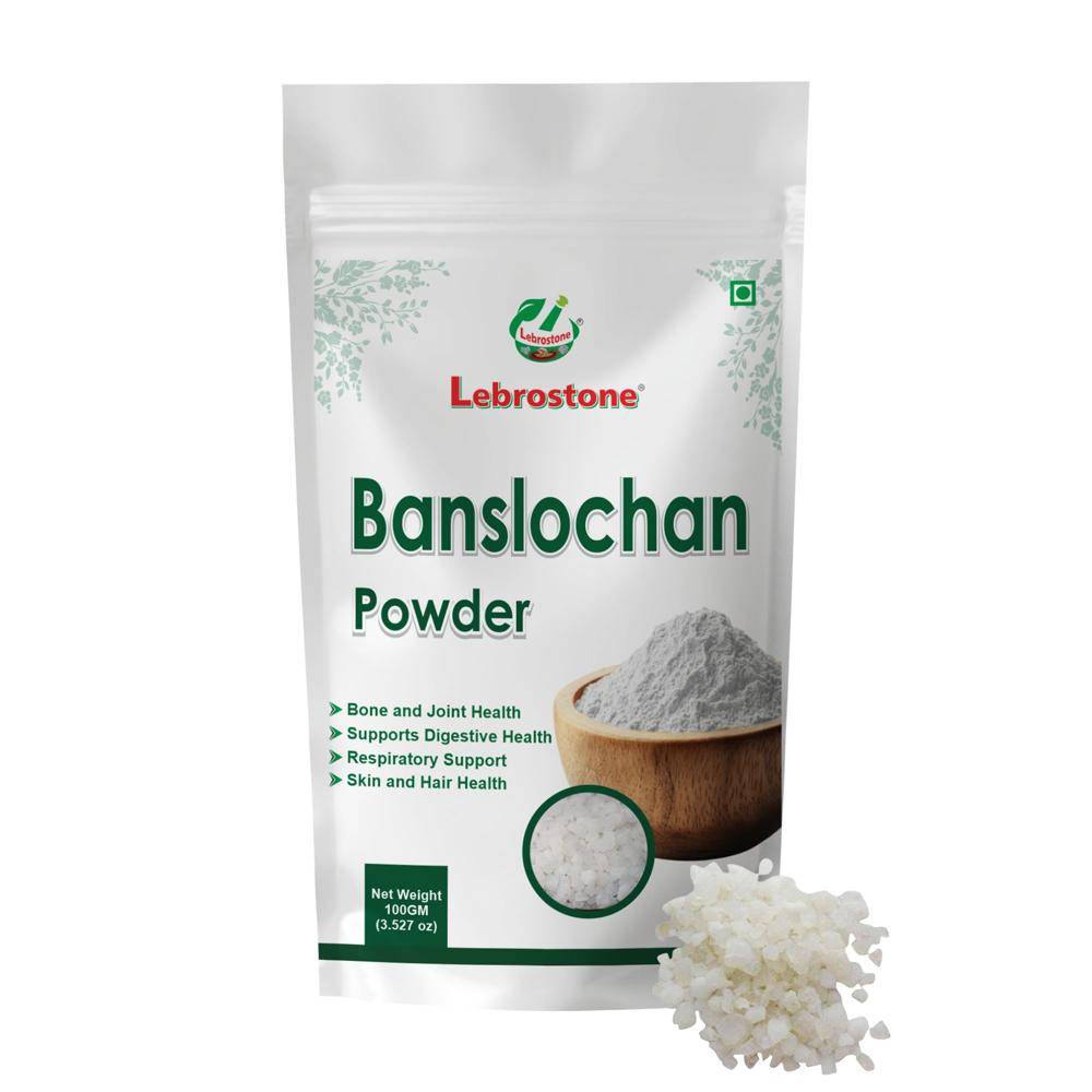 Lebrostone Banslochan Herbal Powder For Hair, Skin, Nails, Bone & Joint Strength| 100g - Shelf Life: 24 Months