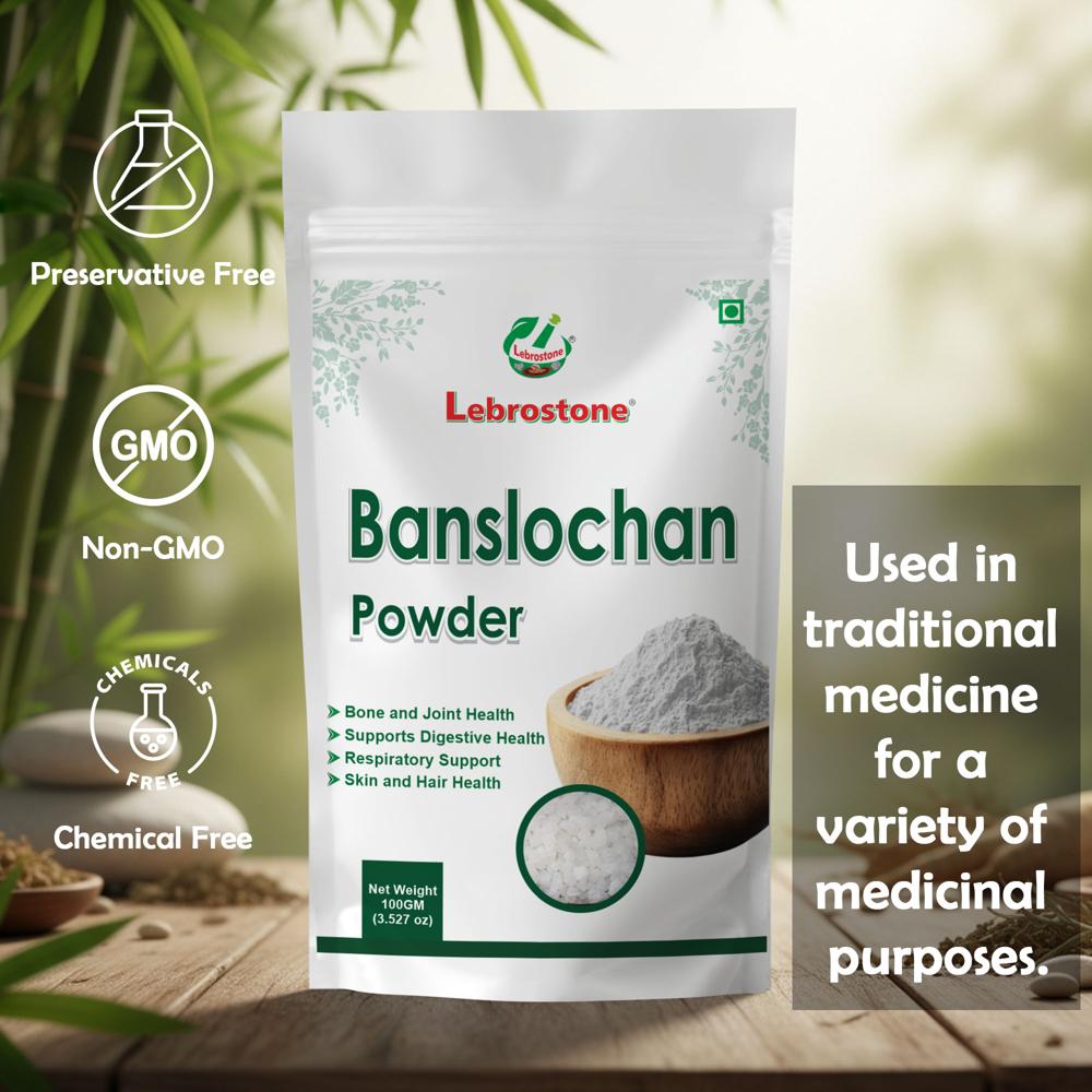  Lebrostone Banslochan Herbal Powder for Hair, Skin, Nails, Bone & Joint Strength| 100g