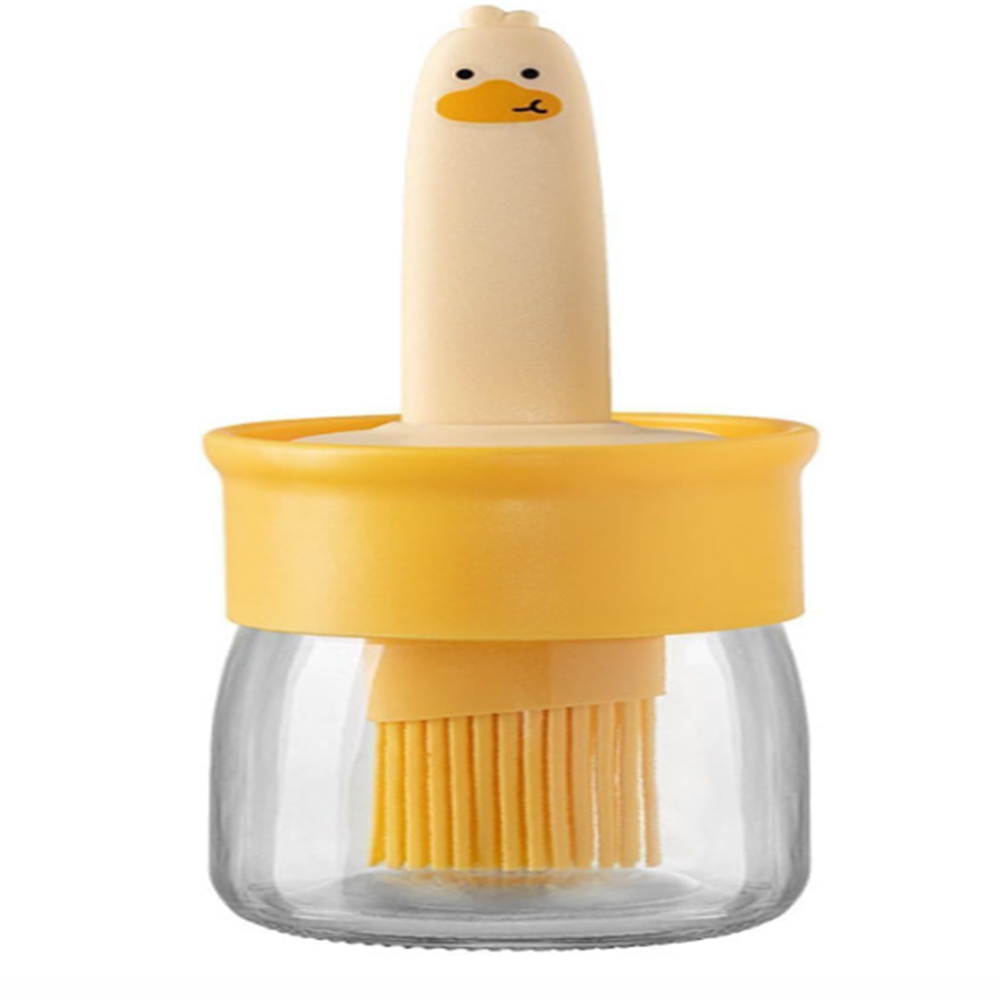 Oil Brush with Pot Container