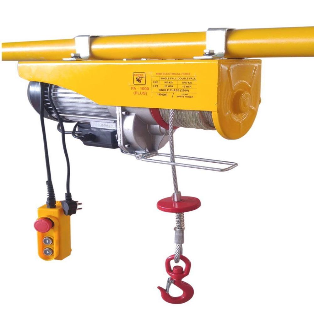 Mini Electric Wire Rope Hoist - Capacity: 0.5 Ton