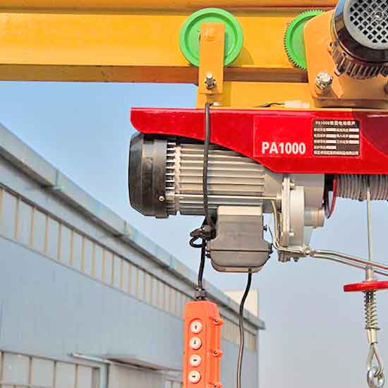 Mini Electric Wire Rope Hoist - Capacity: 0.5 Ton