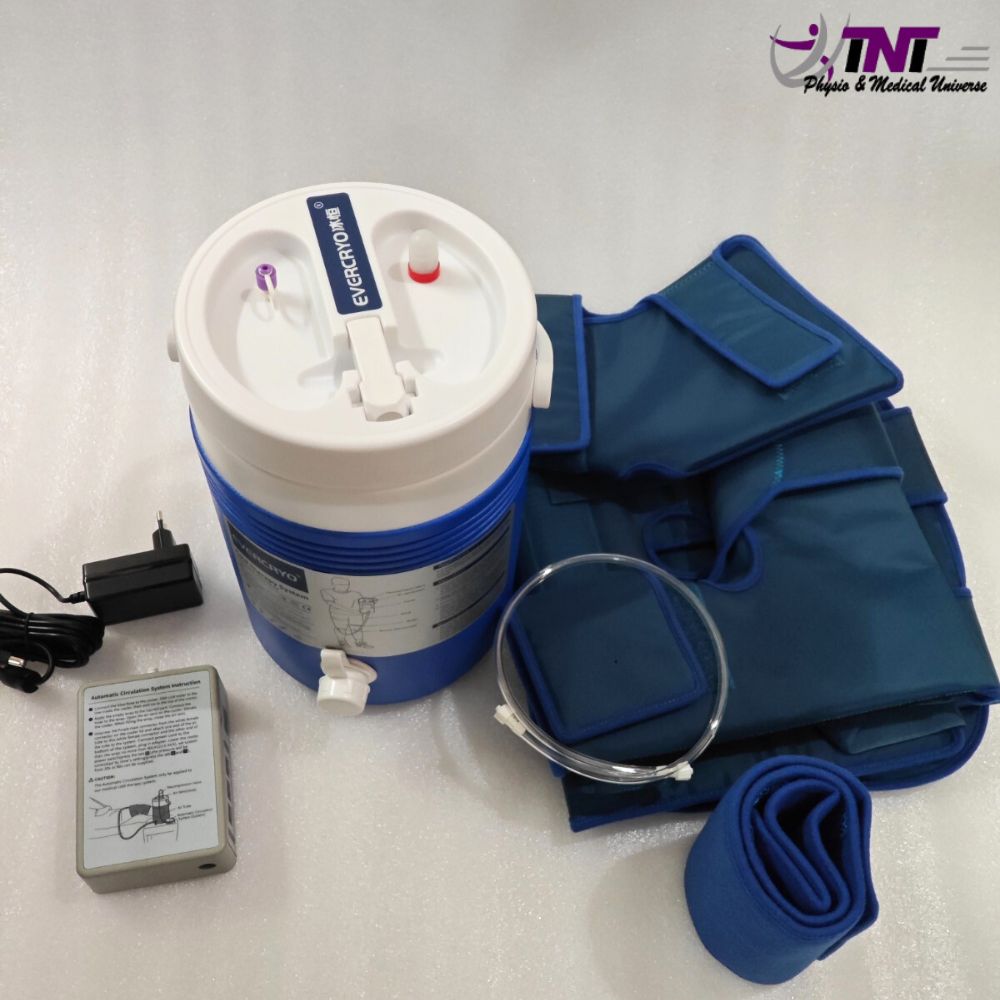 Cryo Therapy  Cold Therapy Machine With Motor - Color: Ivory And Blue