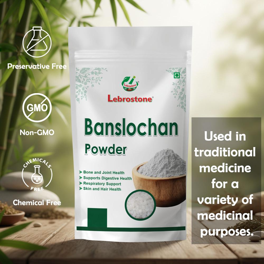 Lebrostone Banslochan Herbal Powder for Hair, Skin, Nails, Bone & Joint Strength| 200g
