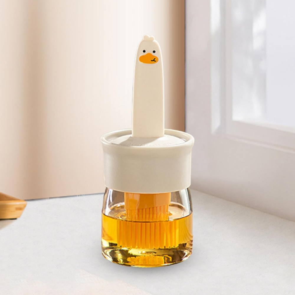 Oil Brush with Pot Container